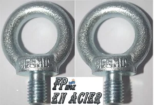 Anneau tige filetée ACIER / Piton ( Lot de 2 ) 20mm M14 Acier Ref A173Z14X2 - Imagen 1 de 1