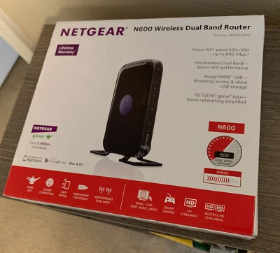 Netgear WNDR3400 N600 Dual Band Wi-Fi Router - Image 1 of 4