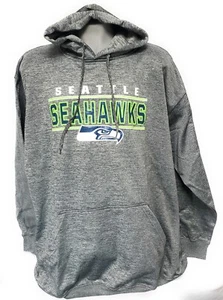 Mens NFL Fanatics Seattle Seahawks Big & Tall Grey Football Pullover Hoodie - Picture 1 of 2