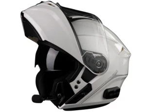 SENA "OUTRUSH R" MOTORCYCLE HELMET MODULAR LID BLUETOOTH COMMUNICATOR WHITE MD - Picture 1 of 3
