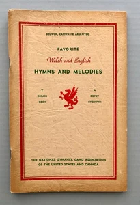 Favorite Welsh and English Hymns and Melodies Gymanfa Ganu hymnal music - Picture 1 of 5