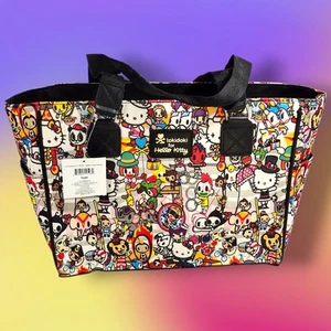 Nuevo con etiquetas Bolso de Hombro Hello Kitty x Tokidoki Circo Estampado de Colaboración RARO Grande Nuevo - Imagen 1 de 13