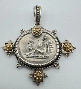 Colgante Venus Cupido Tagliamonte Philip Gabriel oro amarillo 14k y plata de ley - Imagen 1 de 8