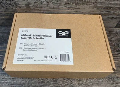 Escalador/desincrustador receptor extensor C2G 29372 HDBaseT sobre Cat5 Foto 1 de 4