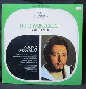 Fritz Wunderlich Lyric Tenor - Album 2 Opera Arias - Seraphim LP - Picture 1 of 3
