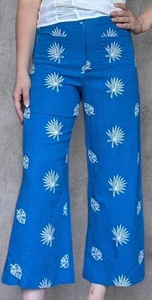 Zara Blue Womens Crop Pants Medium - Foto 1 di 9
