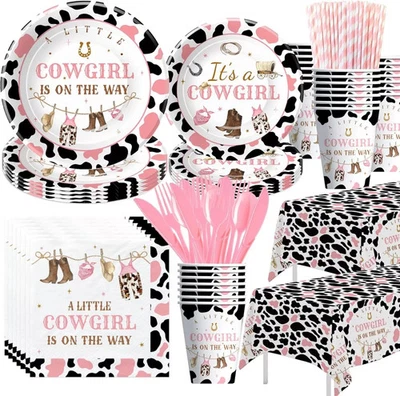 Vajilla de fiesta decoraciones de baby shower vaquera occidental - bebé vaquera... Foto 1 de 3