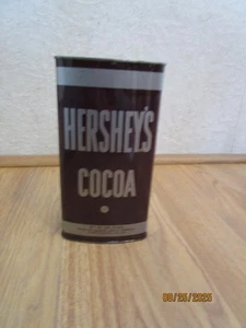 VINTAGE HERSHEY'S CHOCOLATE COCOA TIN CONTAINER - 1 POUND - Picture 1 of 13