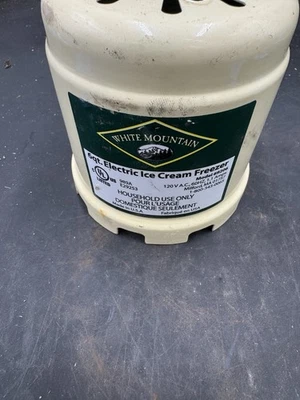 White Mountain REPLACEMENT MOTOR COVER for 4 & 6 qt Electric Ice Cream Freezers - Image 1 of 4