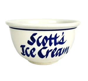 Vintage personalisierte Scott’s Ice Cream Keramik Steinzeug Schüssel 6,5"D Sammlerstück - Bild 1 von 9