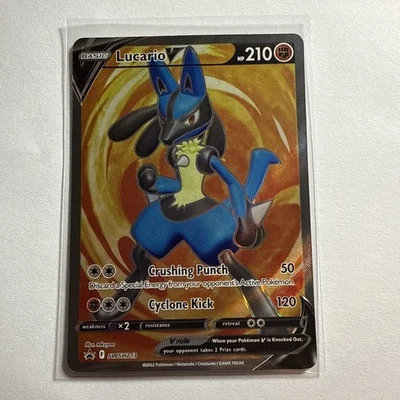 Pokemon Lucario V SWSH213 SWSH: Sword & Shield Promo Cards Holofoil - Image 1 of 2
