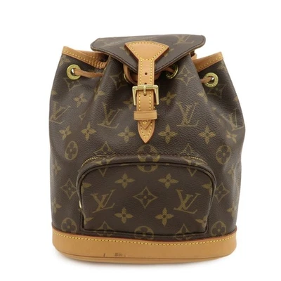 Louis Vuitton Monogram Canvas Mini Montsouris Backpack Brown M51137 Used F/S - Image 1 of 4