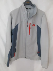 THE NORTH FACE Men's Gray Softshell Windwall Full Zip Windbreaker Jacket Size L - Picture 1 of 8