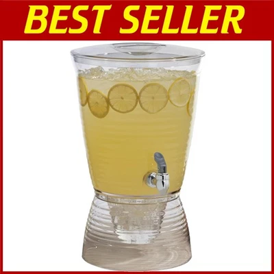 Jarra de bebidas de acrílico transparente Creative Bath, 2,5 galones Foto 1 de 4