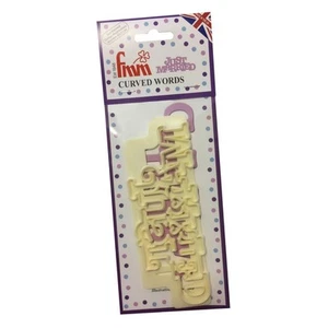 FMM - Curved Words - Just Married - Sugarcraft Icing Cutter for Cake Decorating - Picture 1 of 2