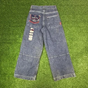 Vintage 2000s Bugle Boy Baggy Skater Y2K Faded Denim Jeans Kids Youth 6 - READ - Picture 1 of 22