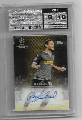 2015-16 Topps UEFA Champions League Auto Card : Raffael #13/50 （COR） - Image 1 of 2