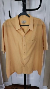 Woolrich Shirt Mens XL Color Butter Regular Fit Short Sleeves - Picture 1 of 9