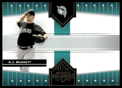 2005 Donruss Champions #349 A.J. Burnett Florida Marlins - Image 1 of 2