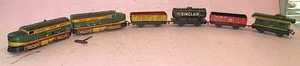 COMPLETO Juego de Carga Marx Wind-up Seaboard Air Lines 4000 Diesel AA + Pista PROBADO - Imagen 1 de 8