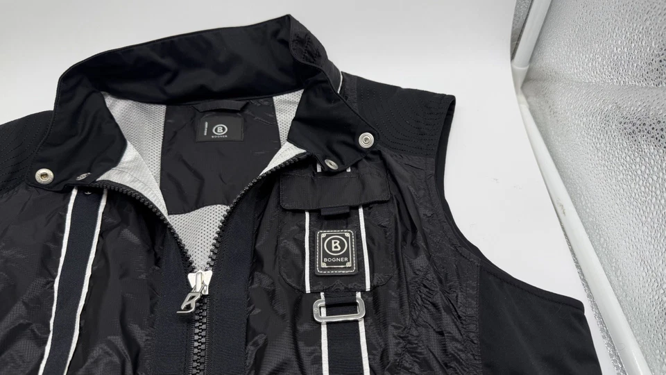 Bogner Vest Black Full Zip Women’s Size Large EU 42 NWT - Image 1 of 4