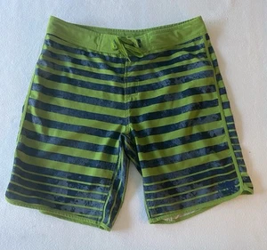 The North Face Boardshorts Men’s 34 Whitecap Unlined Green / Blue Striped # - Picture 1 of 8