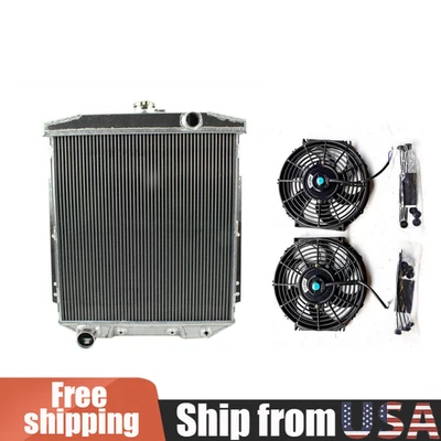 Radiador y ventiladores de 3 filas para Ford Fairlane coche sedán vagón Mainline 1954-1956 1955 Foto 1 de 4