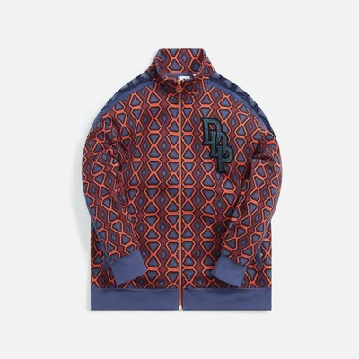 NWT Puma x Dapper Dan Sz XL Blue Orange T7 Jacquard Zip Up Bomber Track Jacket - Image 1 of 4