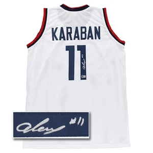 Alex Karaban Signed Jersey (Beckett) UConn Huskies Mens College Basketball White - Picture 1 of 6