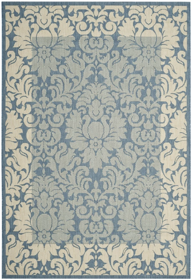 Safavieh Indoor / Outdoor Blue / Natural Area Rugs - CY2727-3103 - Image 1 of 1