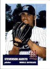 1999 Mobile Baybears Team Issue #1 Stevenson Agosto Rio Piedras Puerto Rico Card