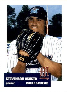 1999 Mobile Baybears Team Issue #1 Stevenson Agosto Rio Piedras Puerto Rico Card