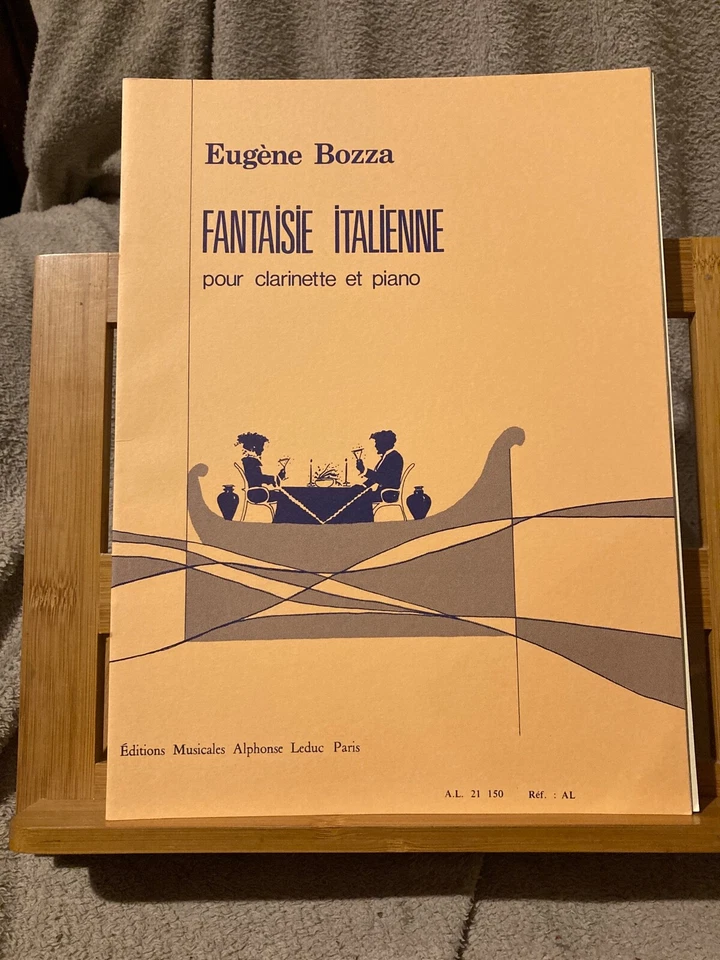 Eugène Bozza Fantaisie italienne clarinette piano partition éditions Leduc - Photo 1/1