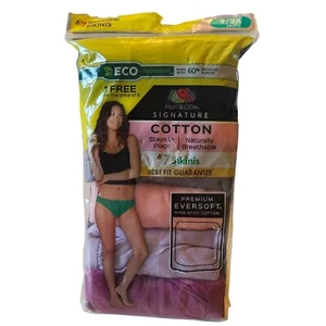 Fruit of the Loom Signature 7pk Premium Cotton Bikini Panties Underwear Size 2X - Picture 1 of 6