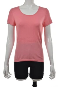 Top de mujer Talbots, talla S, camisa de punto rosa pequeña, manga corta, cuello redondo - Imagen 1 de 5