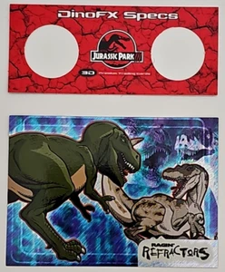 Jurassic Park III RR5 Raging Refractors Chase Card & Dinofx Specs Inkworks 2001 - Picture 1 of 22