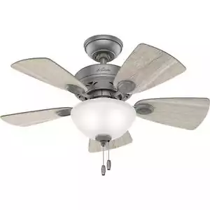 Hunter 34" Watson Ceiling Fan LED Light Traditional Reversible Motor and Blades - Picture 1 of 3