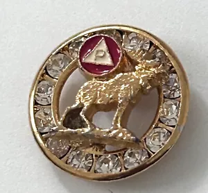 Treuer Elchorden Strass Anstecknadel - Bild 1 von 3