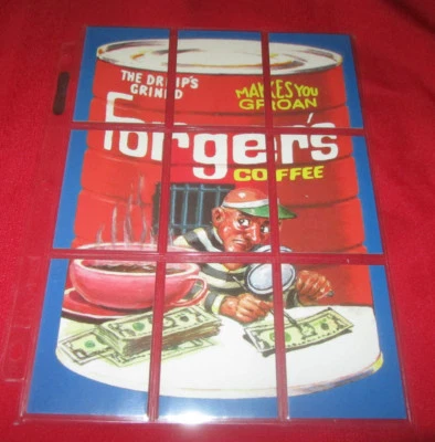 LOST WACKY PACKAGES 2ND SERIES COMPLETE PUZZLE SET FORGER'S COFFEE - Image 1 of 2