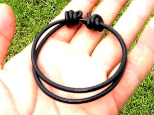 Surfer echt rund LEDER verstellbar Knoten ARMBAND türkis rot schwarz pink - Bild 1 von 10