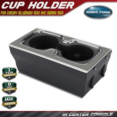 Inserto portavasos consola central para Chevrolet Silverado 1500 GMC Sierra 1500 Foto 1 de 4