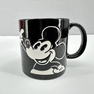 Classic Mickey Mouse Cartoon Walt Disney Coffee Tea Mug Cup 12oz Black White - Picture 1 of 8