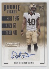 2016 Panini Contenders Rookie Ticket Delvin Breaux #235 Rookie Auto RC