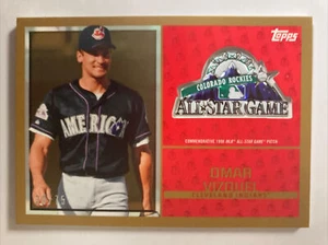 Tarjeta de medallón Omar Visquel 2017 parche conmemorativo Topps #asl-ov (4969) - Imagen 1 de 2