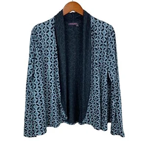 Fresh Produce Cardigan Fabric Open Front Geometric Long Sleeve Women’s XS S - Picture 1 of 7