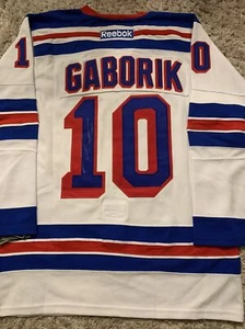 Marian Gaborik NHL SIGNED NEW YORK RANGERS custom Hockey JERSEY Autograph - Picture 1 of 3