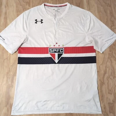 Under Armour São Paulo SPFC Home 2017 Soccer Jersey Men Size L - Image 1 of 4