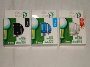 NIB BRUSH-T 3 PACKS = 9 TEES (3-DRIVER, 3-3 WOOD. 3-EXTREME) - Picture 1 of 4