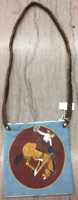 Hand Painted Canvas Bucking Horse Purse Hand Bag — 第 1/4 张图片