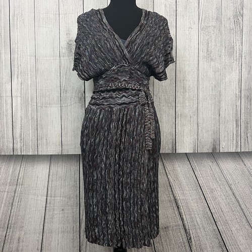 VETEMENTS Abito foderato Lavandry by Shelli Segal donna piccolo multicolore a maglia con cintura